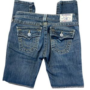 TRUE RELIGION Medium Wash Skinny Jeans Size 26 EUC